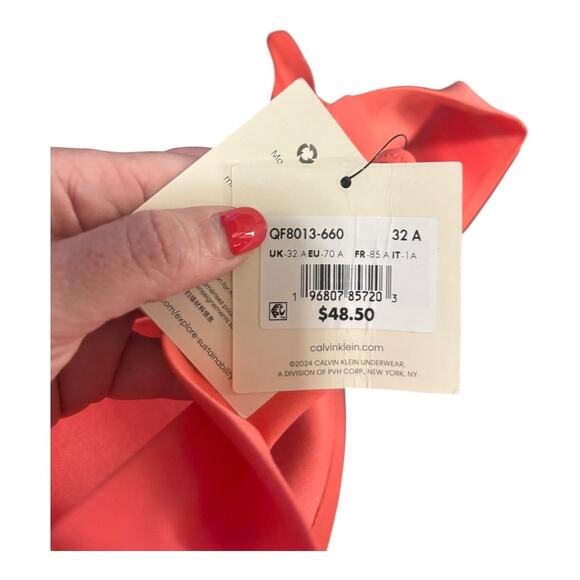 Calvin Klein Coral Bra 32A NWT - Picture 5 of 5